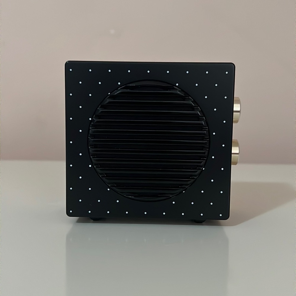 Kate Spade Portable Speaker Designer Polka Dot Black and White